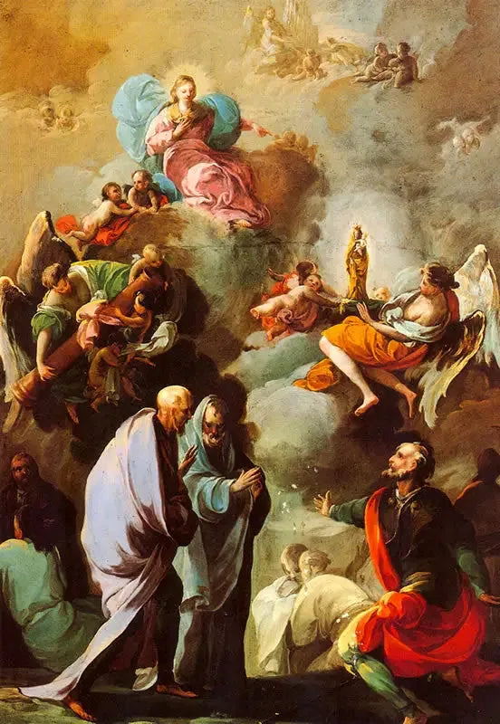 Erscheinung der Jungfrau vom Pilar vor dem heiligen Jakobus und seinen Jüngern von Saragossa - Francisco de Goya