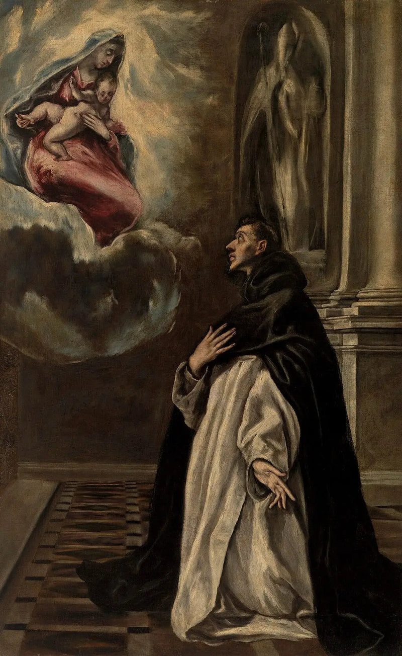 Erscheinung der Jungfrau und des Kindes bei Sankt Hyazinth - El Greco