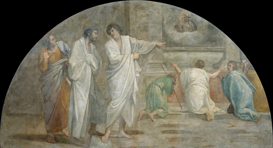 Erscheinung des heiligen Didaque über seinem Grab - Annibale Carracci