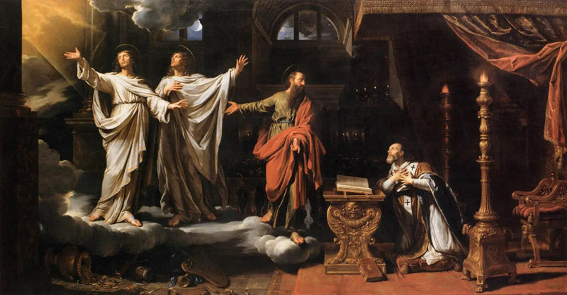 Erscheinung des Heiligen Gervais und des Heiligen Protais bei Saint Ambroise - Philippe de Champaigne