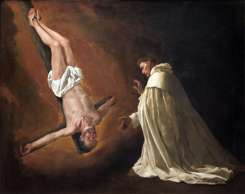 Erscheinung des heiligen Petrus bei Petrus Nolasque - Francisco de Zurbarán