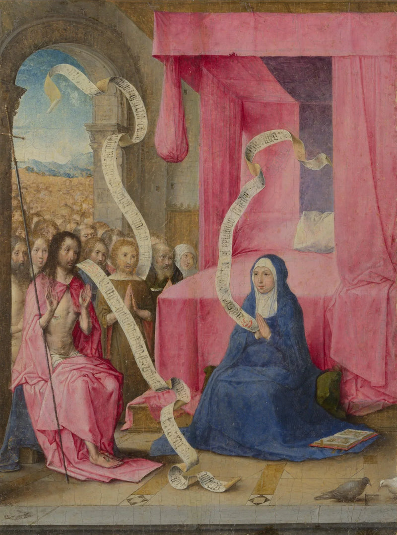 Erscheinung Christi bei der Jungfrau - Juan de Flandes