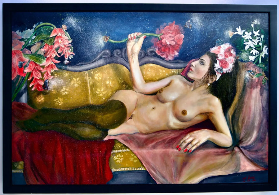 Würdigung einer Blume | 120 x 80 cm