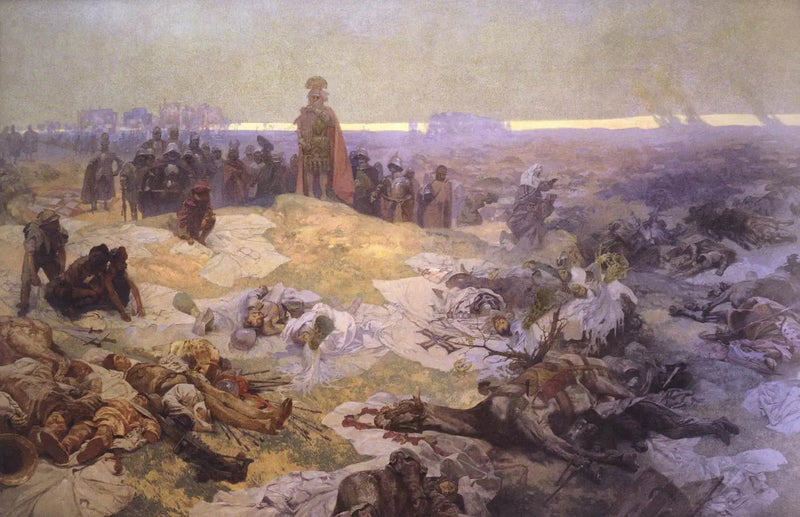 Nach der Schlacht von Grunwald - Alphonse Mucha