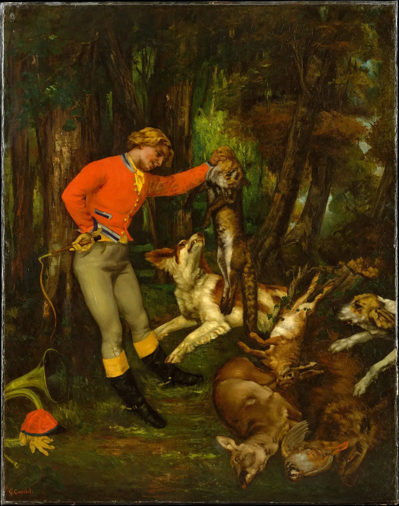 Nach der Jagd - Gustave Courbet