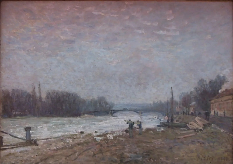 Nach der Niederlage, die Seine bei der Brücke von Suresnes - Alfred Sisley