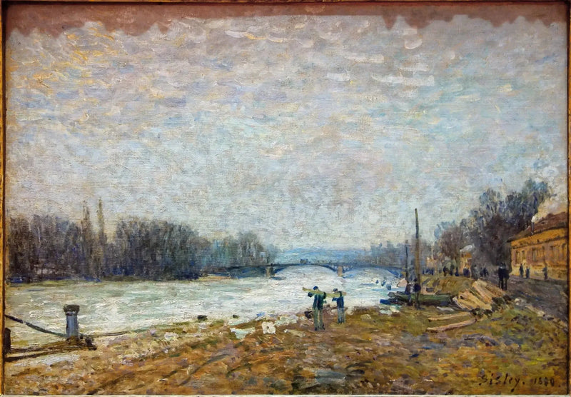 Nach der Niederlage, die Seine bei der Brücke von Suresnes - Alfred Sisley
