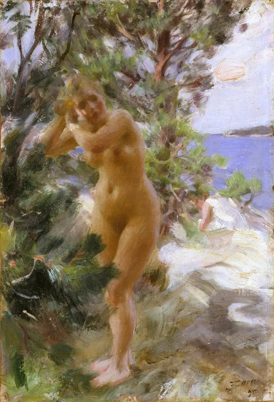 Nach dem Bad - Anders Zorn