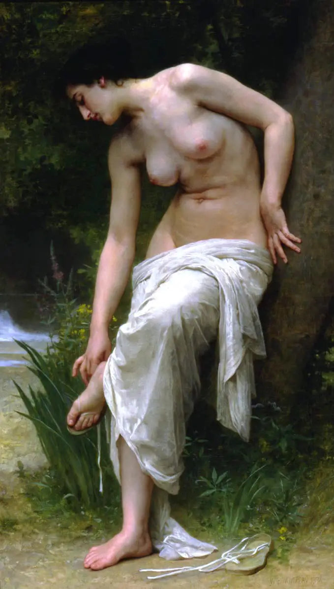 Nach dem Bad - Bouguereau