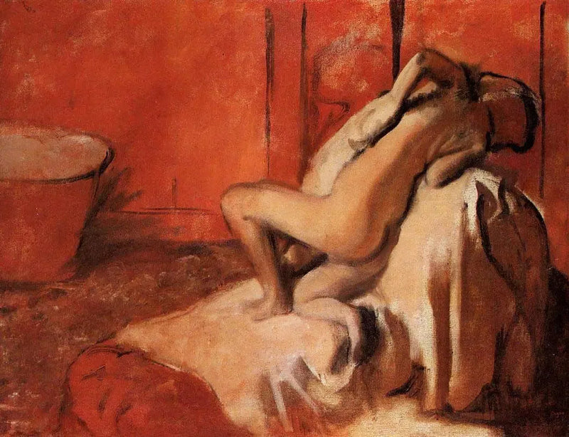 Nach dem Bad - Edgar Degas