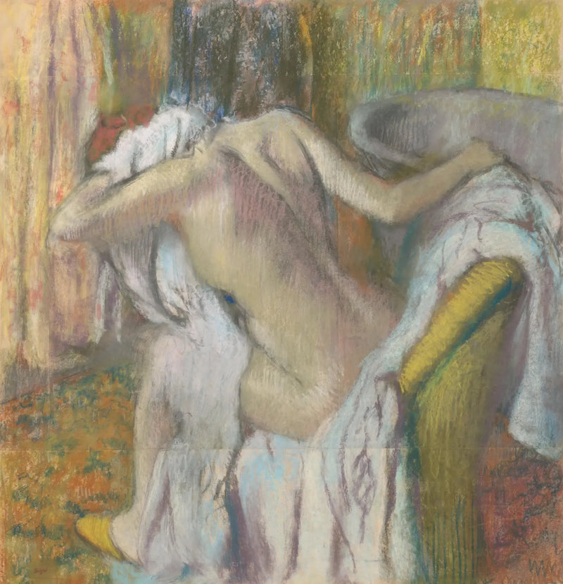 Nach dem Bad, Frau beim Abtrocknen - Edgar Degas