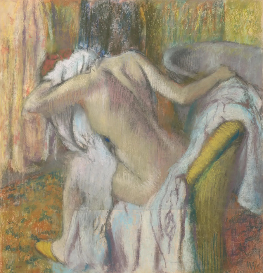 Nach dem Bad, Frau beim Abtrocknen - Edgar Degas