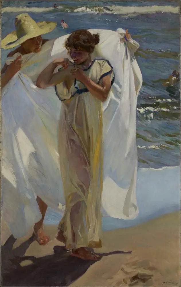 Nach dem Bad - Joaquín Sorolla