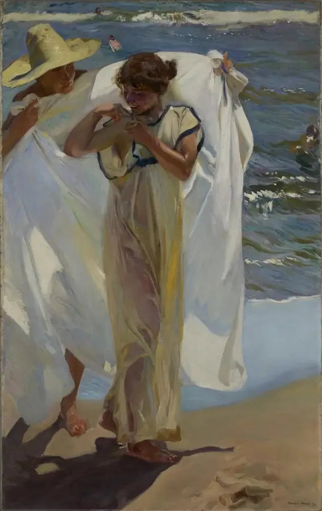 Nach dem Bad - Joaquín Sorolla