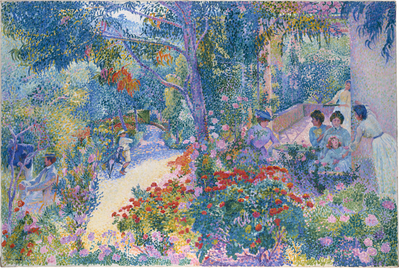 Nachmittag im Garten - Henri-Edmond Cross