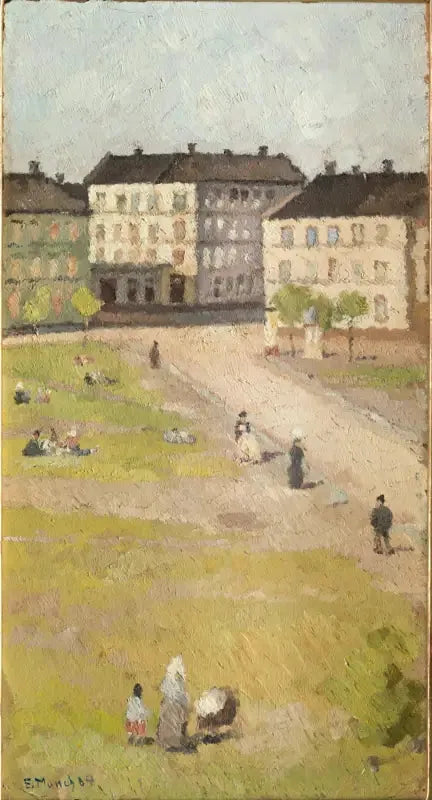Nachmittag auf dem Platz Olaf Rye - Edvard Munch