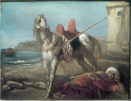 Araber allein mit seinem Pferd - Théodore Chassériau
