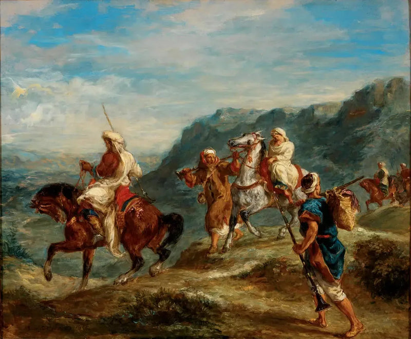 Araber auf Reisen - Eugène Delacroix