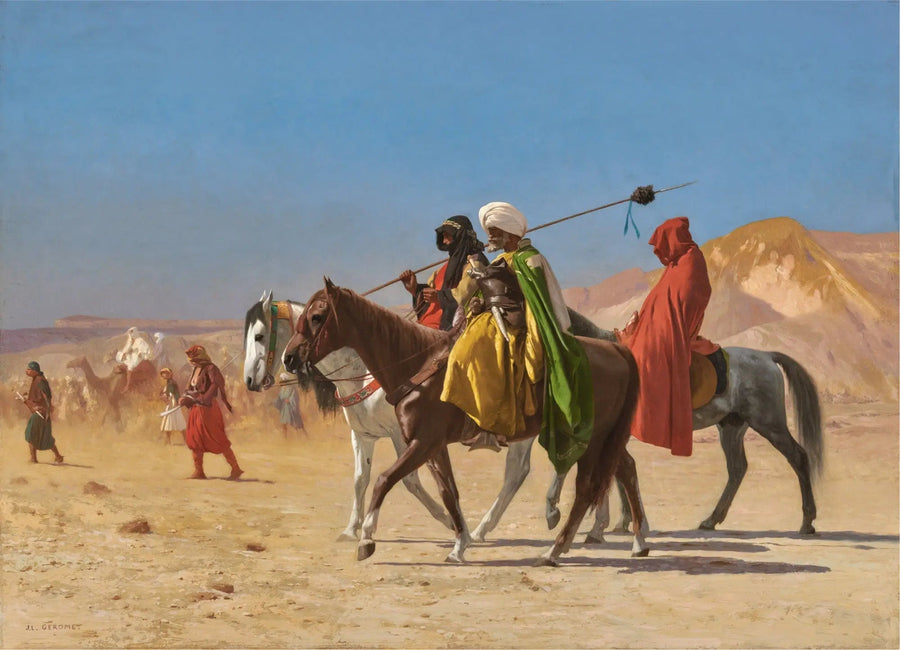 Arabes, die die Wüste durchqueren - Jean-Léon Gérôme