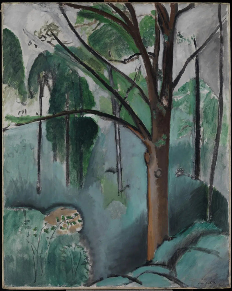 Baum neben dem Teich von Trivaux - Henri Matisse