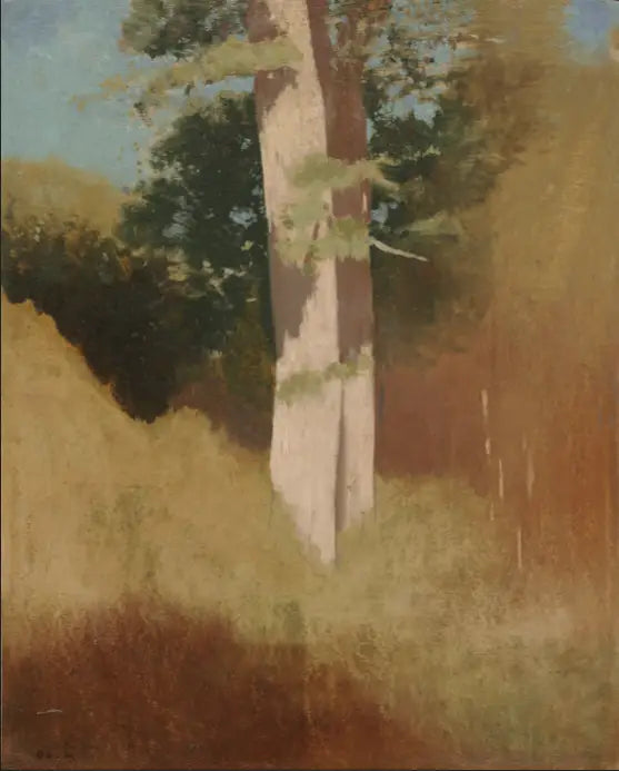 Bäume im blauen Himmel - Odilon Redon