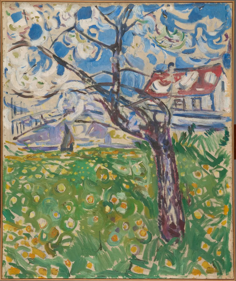 Blühende Obstbäume - Edvard Munch