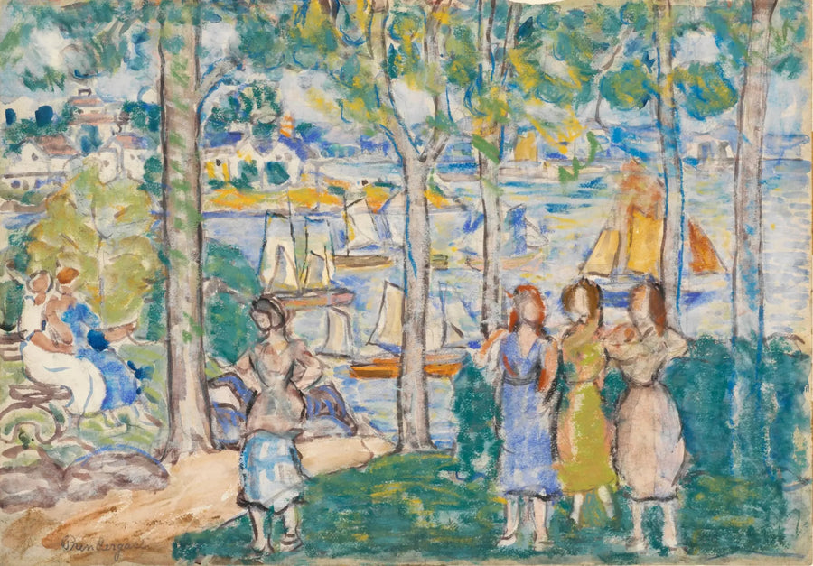 Bäume, Häuser, Menschen - Maurice Prendergast