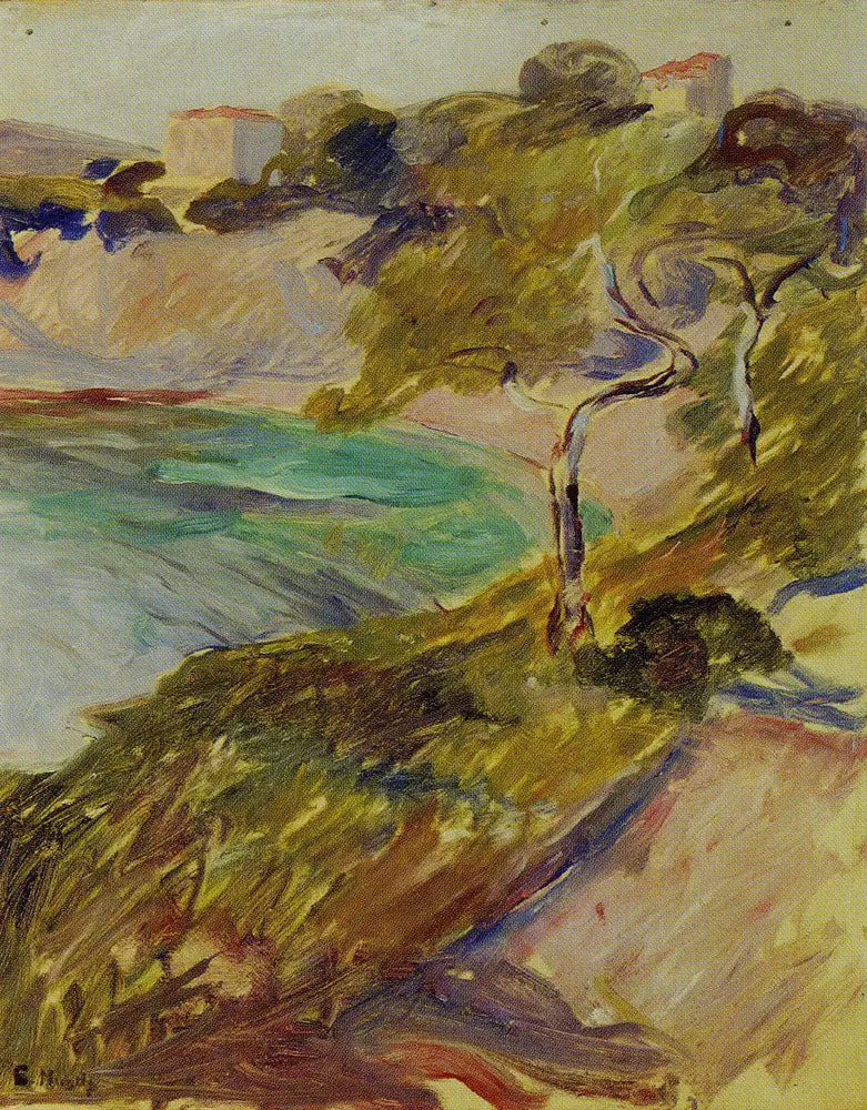 Bäume nahe dem Mittelmeer - Edvard Munch