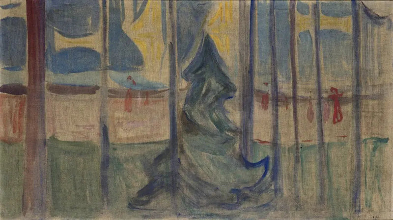 Bäume am Meer (Fries Reinhardt) - Edvard Munch