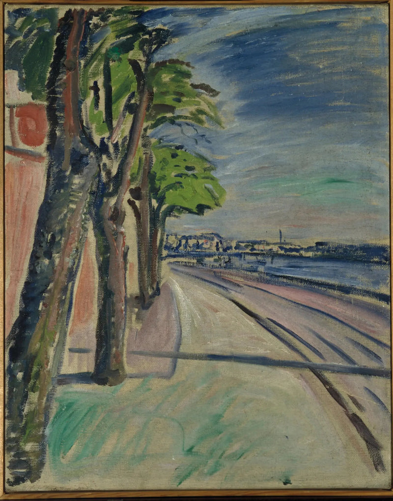 Bäume am Kanal - Edvard Munch