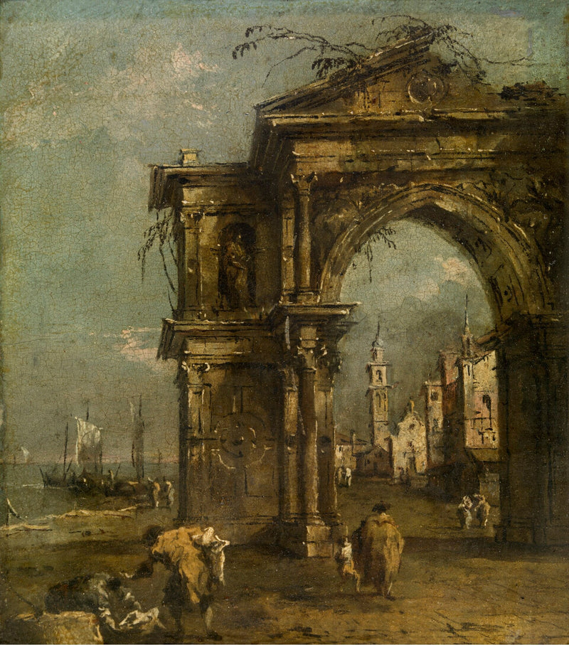 Triumphbogen in Venedig - Francesco Guardi