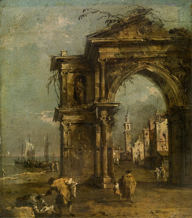 Triumphbogen in Venedig - Francesco Guardi