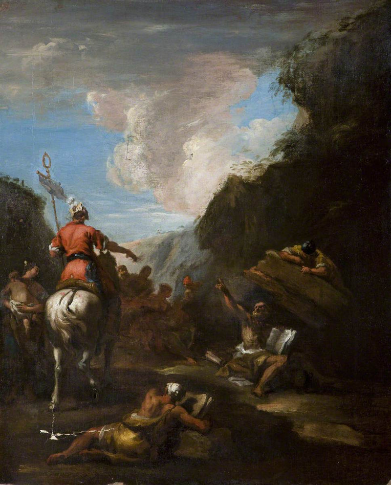Archimedes und Hieron am Sitz von Syrakus - Sebastiano Ricci