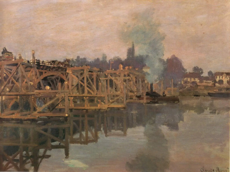 Argenteuil, die Brücke in Reparatur - Claude Monet