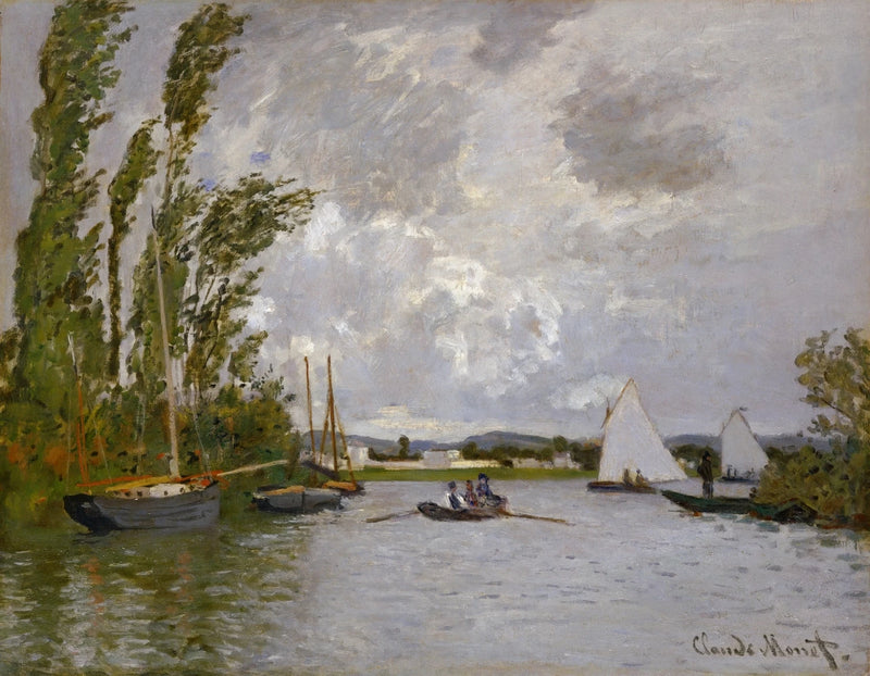 Argenteuil vom kleinen Arm der Seine W232 aus gesehen - Claude Monet