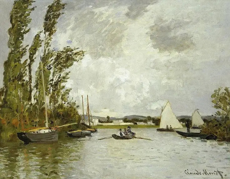 Argenteuil gesehen vom kleinen Seitenarm der Seine - Claude Monet