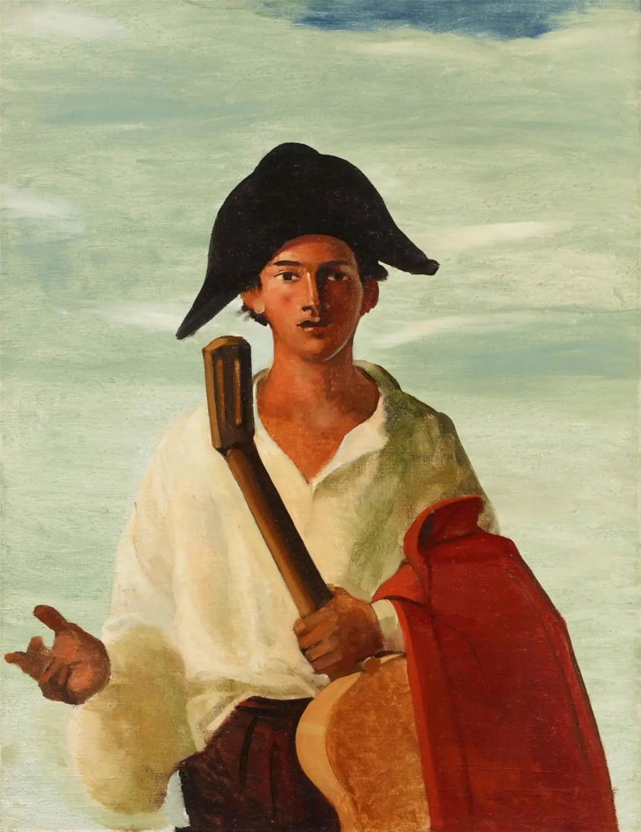 Harlekin hält eine Gitarre - André Derain