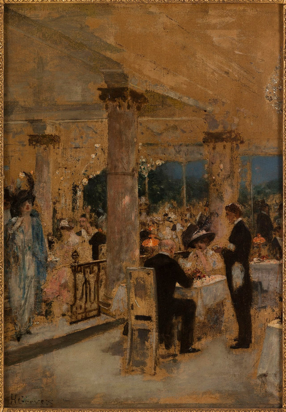 Armenonville, le soir du Grand-Prix (P2708) - Henri Gervex image 1 copie de tableau peinte à la main