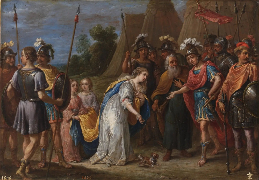 Armida Before Godfrey of Bouillon - David Teniers le Jeune image 1 reproduction de peinture à l’huile