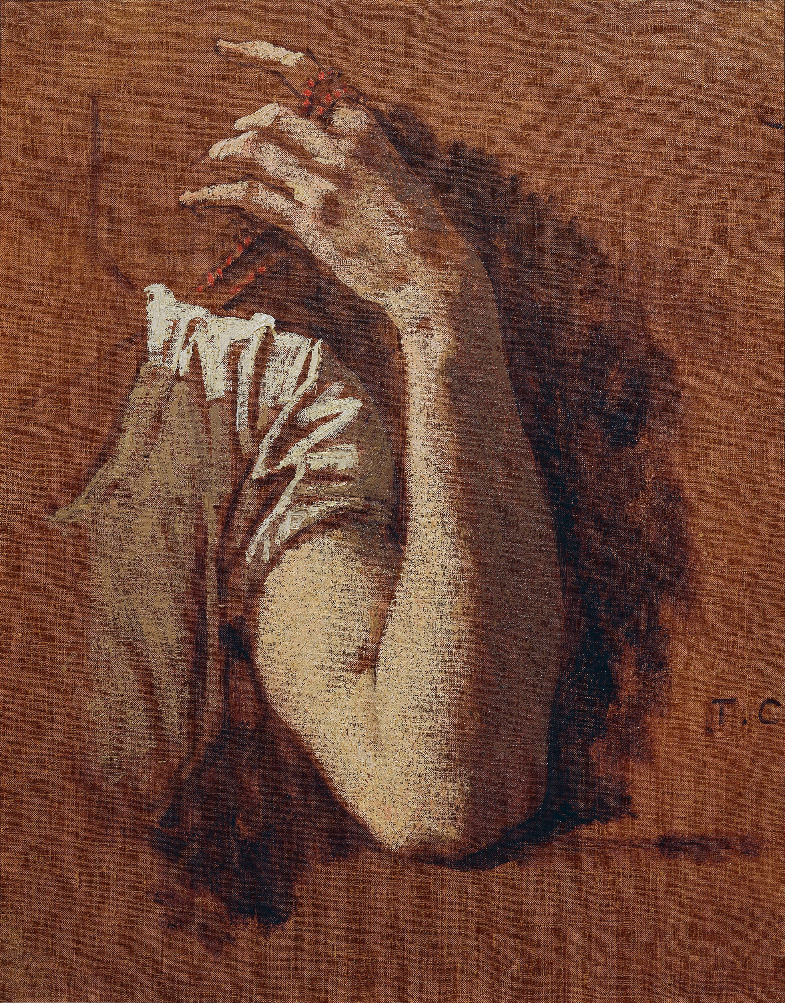 Armstudie - Thomas Couture image 1 copie peinte à la main à l’huile