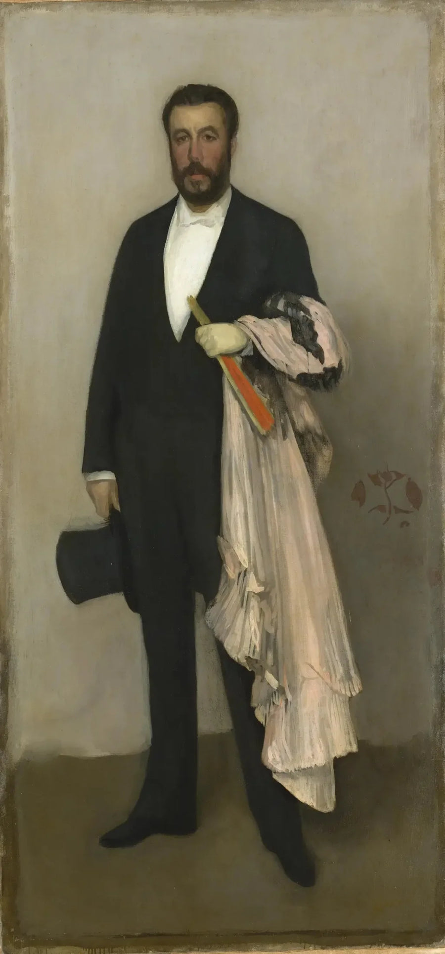 Anordnung in Hautfarbe und Schwarz: Porträt von Théodore Duret - James Abbott McNeill Whistler