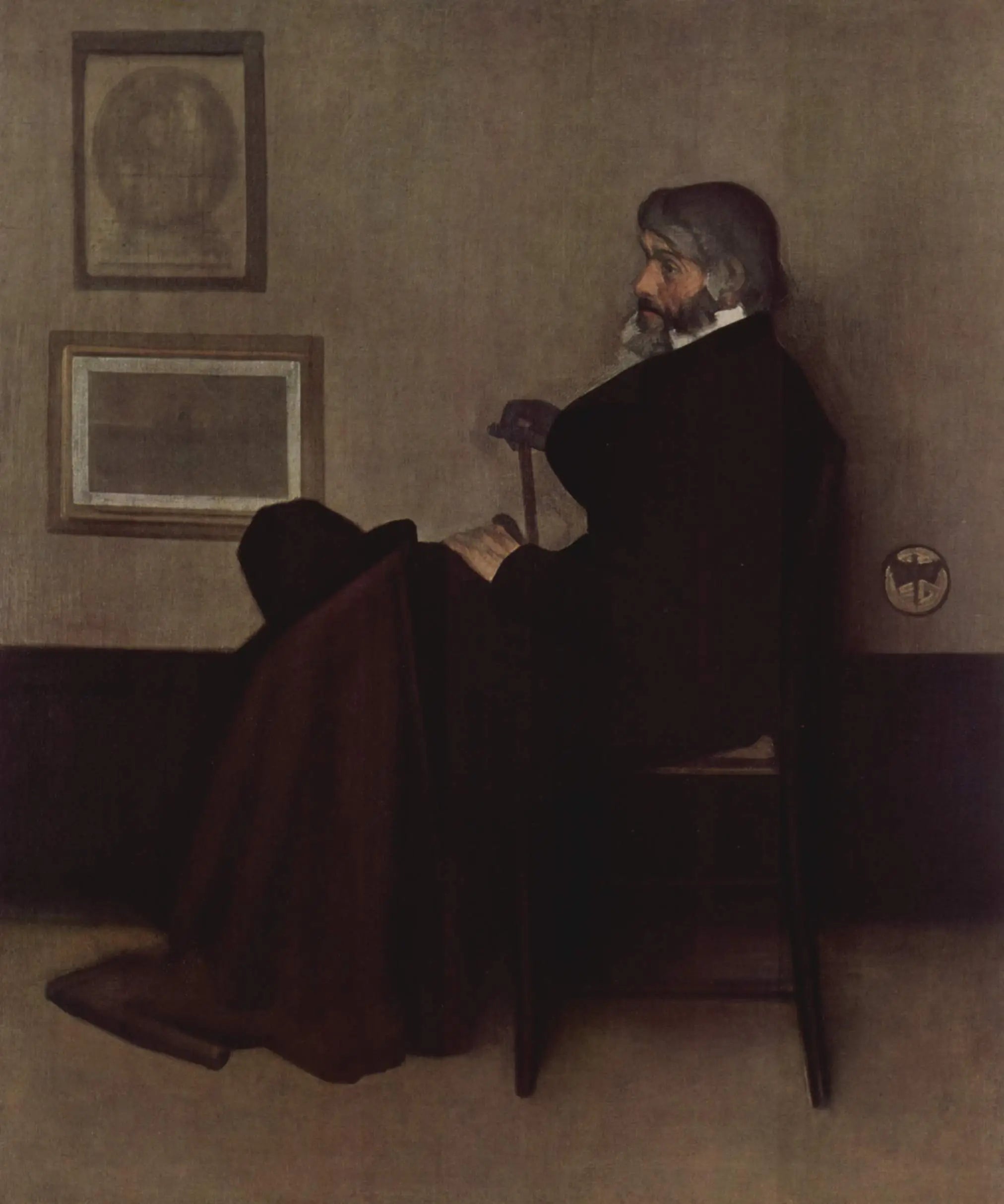 Arrangement en gris et noir n°2 - James Abbott McNeill Whistler image 1 reproduction réalisée par Alpha Reproduction