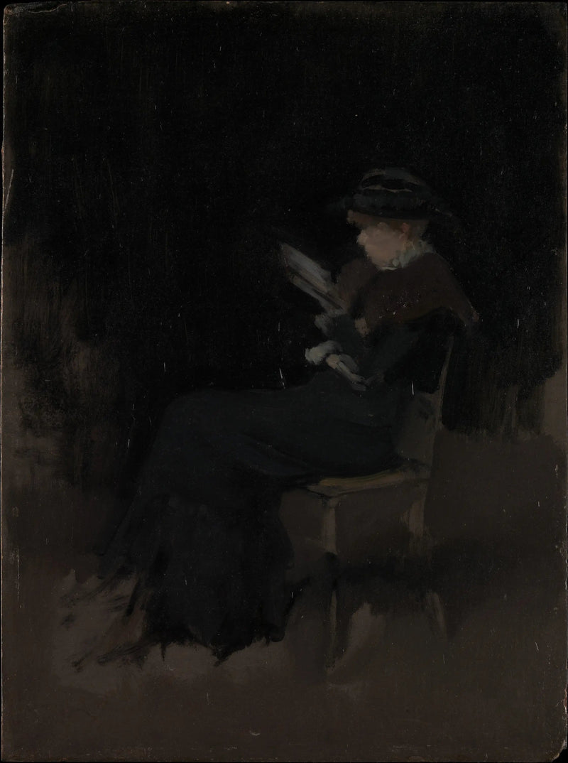 Arrangement in Schwarz: Mädchen beim Lesen - James Abbott McNeill Whistler