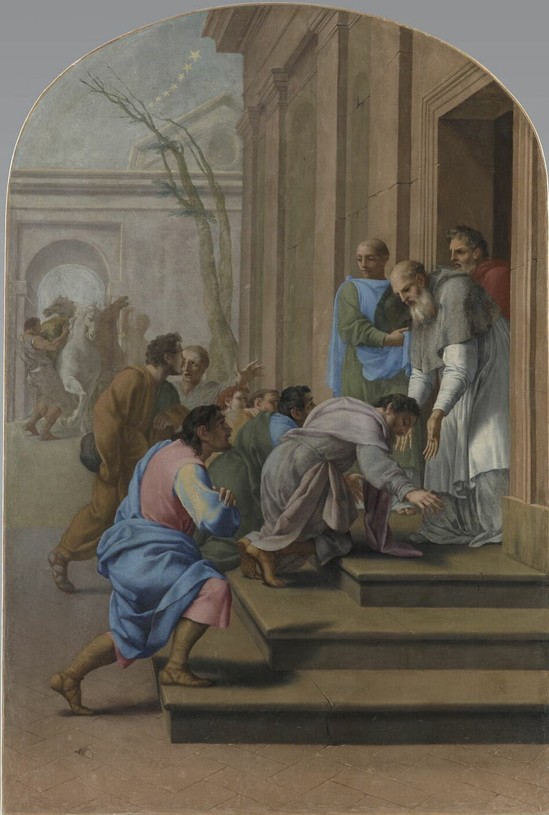 Ankunft des heiligen Bruno in Grenoble, bei St. Hugues - Eustache Le Sueur