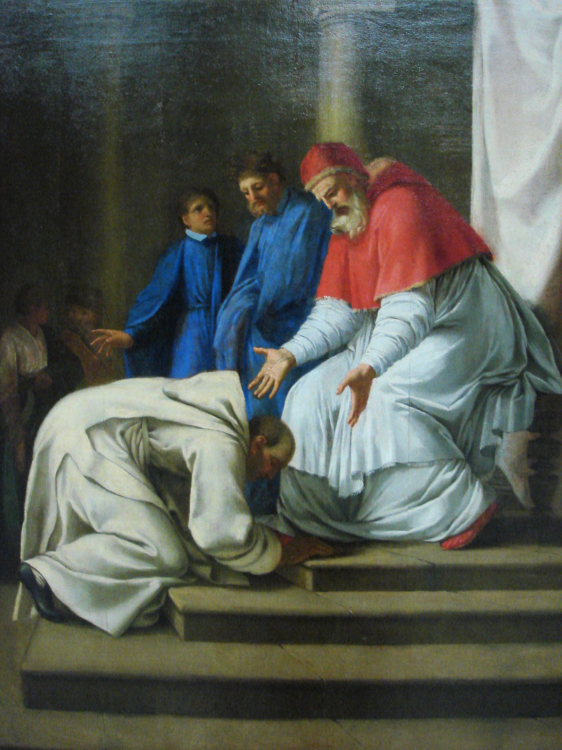 Ankunft des heiligen Bruno in Rom - Eustache Le Sueur