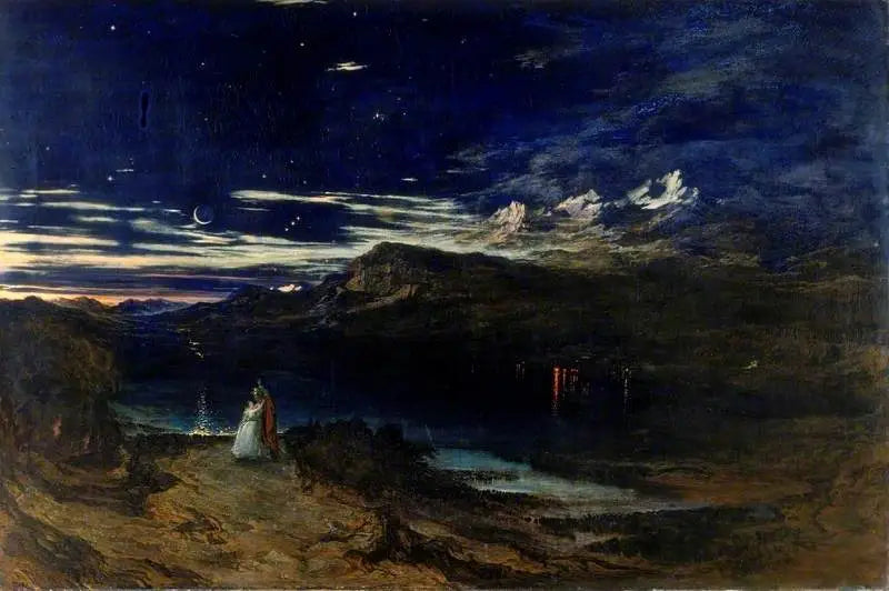 Arthur und Aegle im Glückstal - John Martin