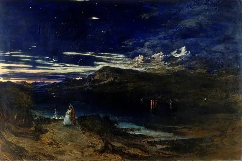 Arthur und Aegle im Glückstal - John Martin