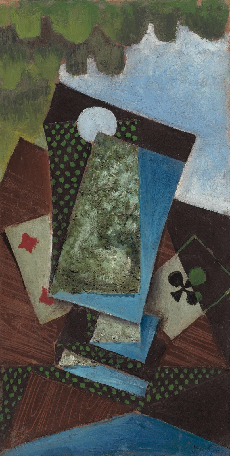 As de trèfle und vier de carreau - Juan Gris