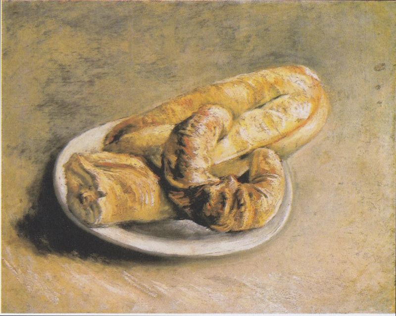 Stillleben, Teller mit Brot - Vincent van Gogh