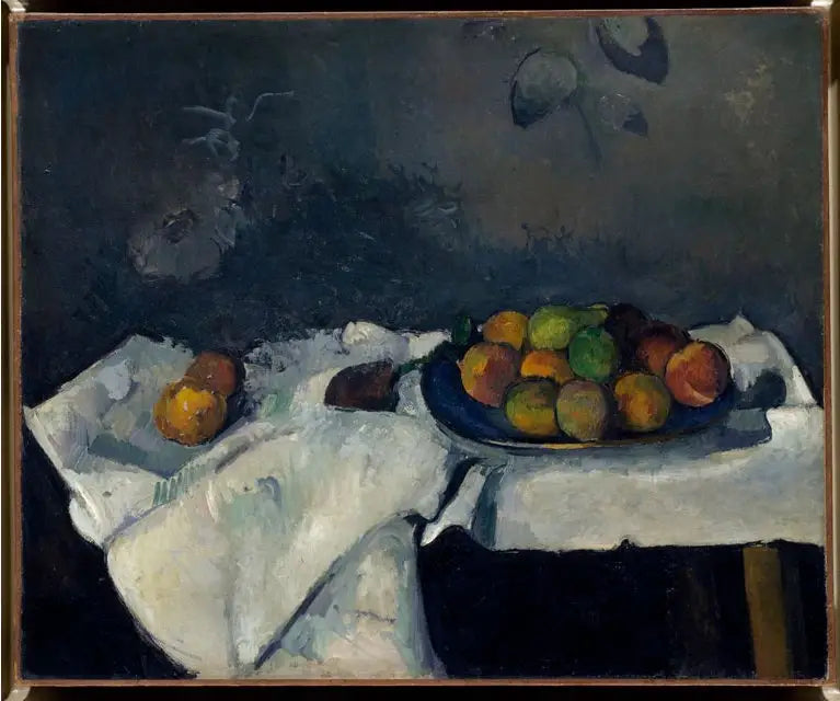 Assiette de pêches - Paul Cézanne image 1 copie de tableau peinte à la main
